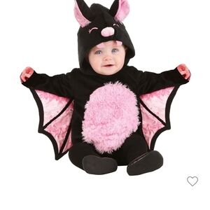 Adorable Pink and Black Bat Costume for Kids
